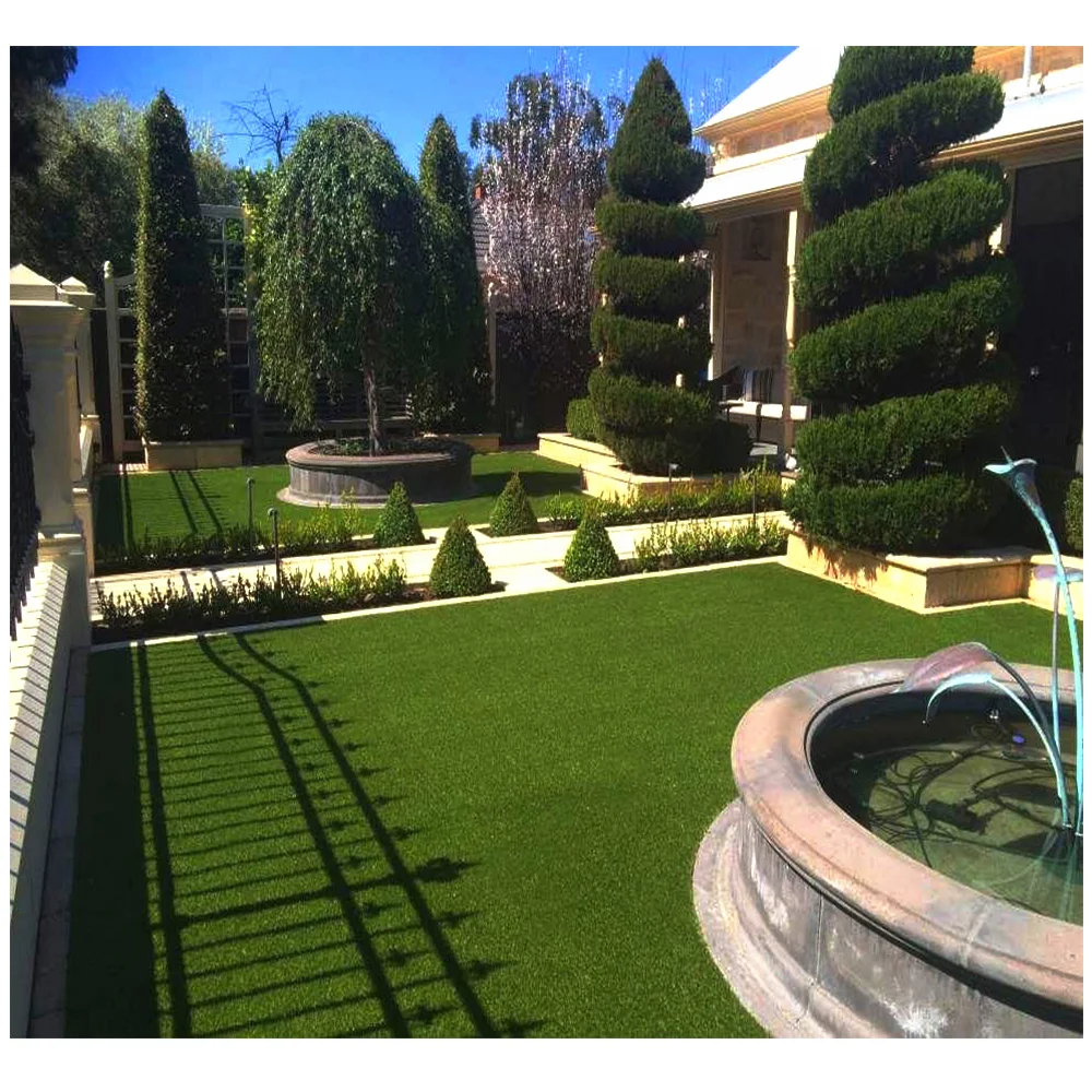 

Waterfree simulation grassland in artificial grass of front lawn garden