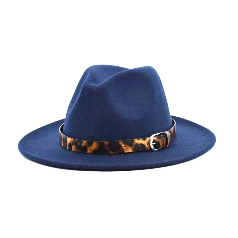 Pria Imitasi Wol Fedora Topi 