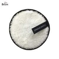 

Private label eco friendly reusable washable black white rounds organic face discharge puff microfibre makeup remover pads