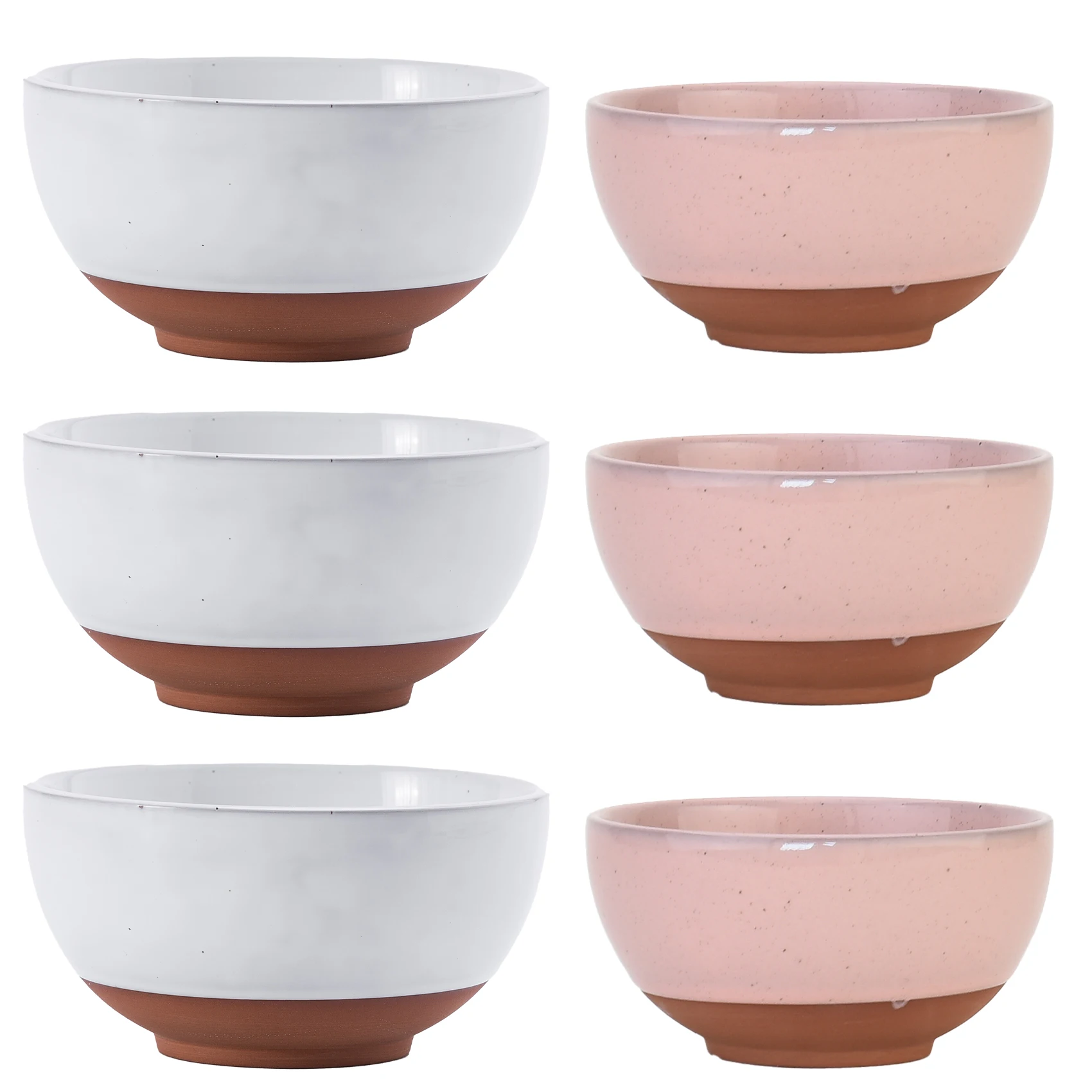 

Microwave Oven and Dishwasher Safe Small Dessert Bowls - Set of 6 - Ceramic Snacks Cereal Soup Bowls