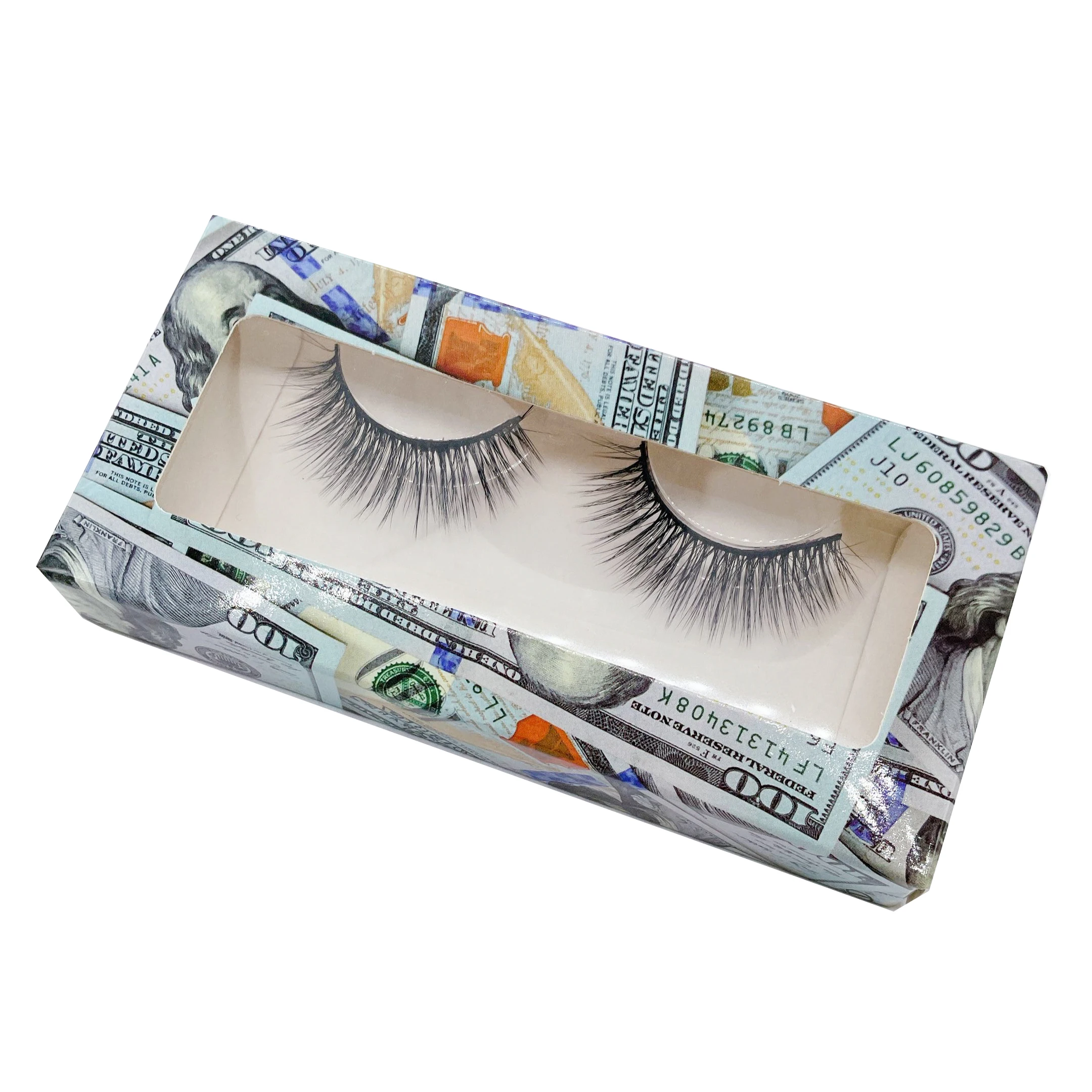 

2021 new arrivals own brand 3d mink lashes wholesale eyelashes vendor cruelty free strip eyelash 3d faux, Black color