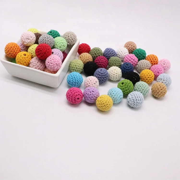 
20mm Baby Nursing Teething Crochet Beads Balls 