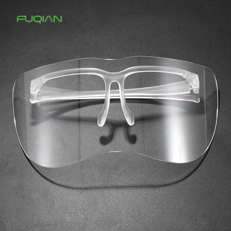 

2020 Large Lens Protective Face Glasses PC Anti Spitting Dust Proof Facial Visor PC Sunglasses, As the pcitures