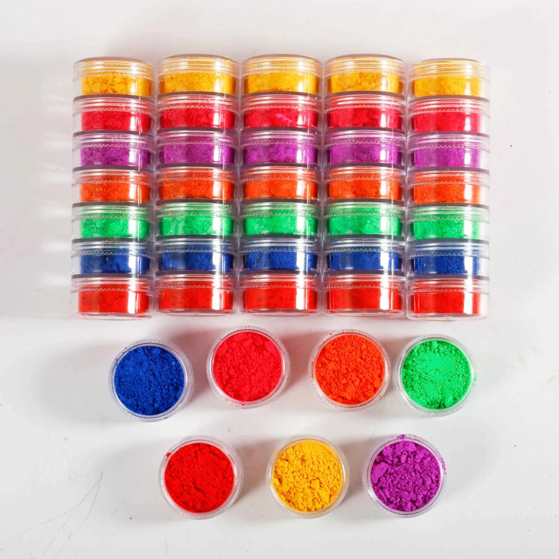 

Custom 7 Colors High Pigmented Eye Shadow Stack Loose Powder Pigment Private Label Stackable Neon Single Eyeshadow