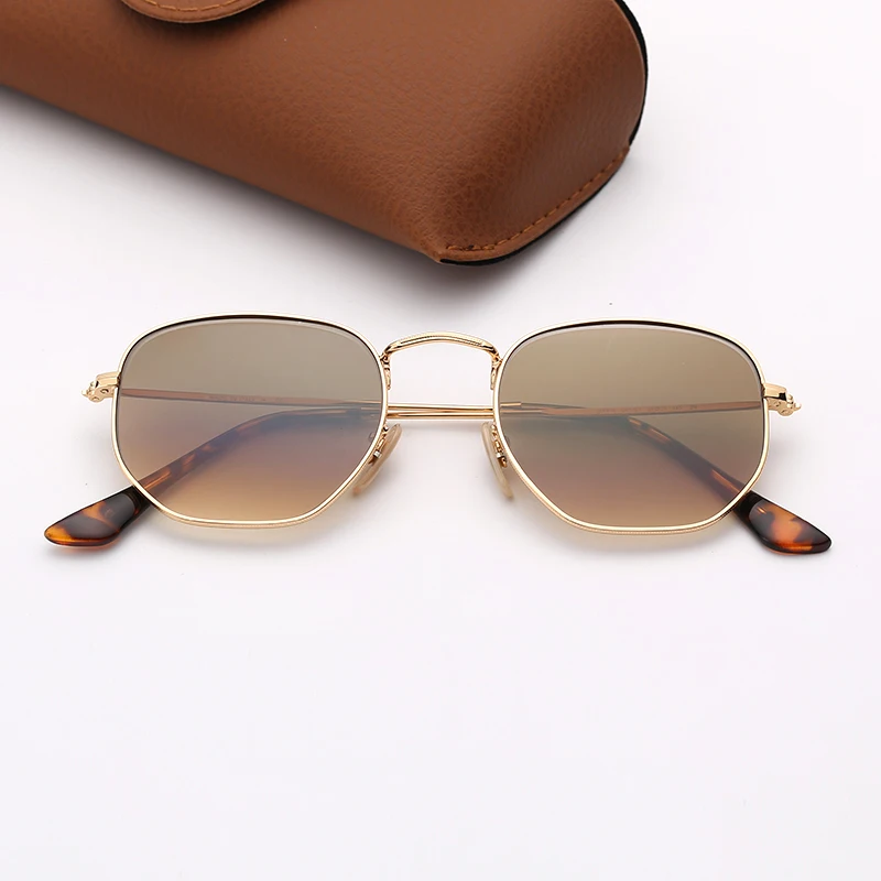

Ray Band Sunglasses Sun Glasses Brand designer Hexagonal Sunglasses Men Women Fashion Glass Lens Sunglasses with Box