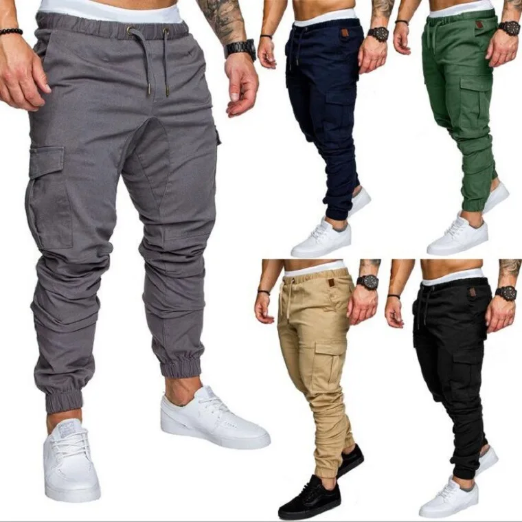 

Factory direct men's casual spring and autumn trousers fashion pants cargo