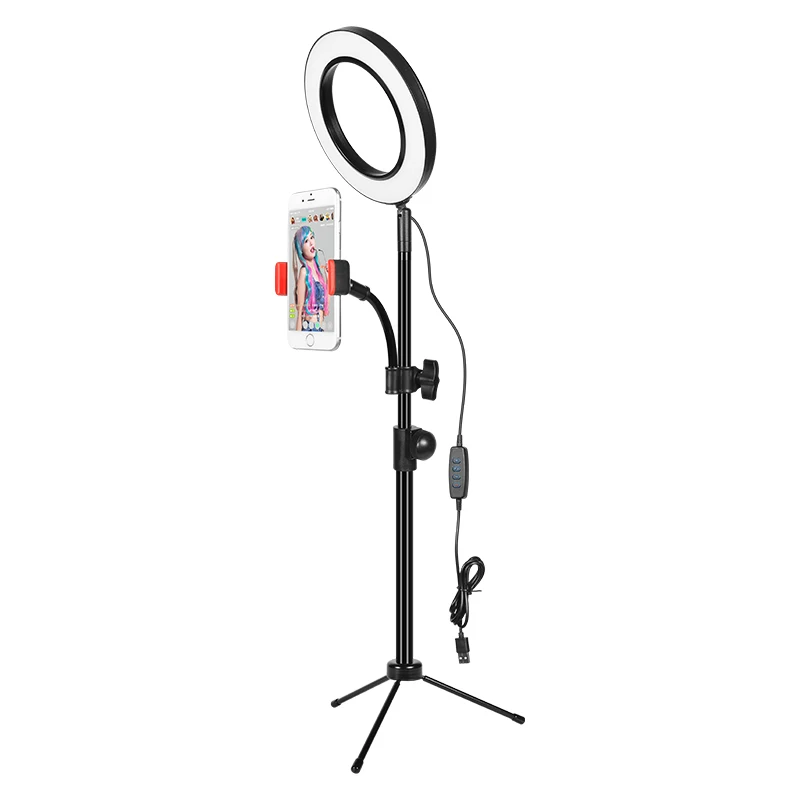 live streaming video makeup selfie led ring light with tripod stand phone kits ring light with tripod stand