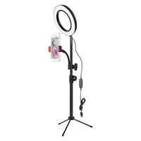 

live streaming video makeup selfie led ring light with tripod stand phone kits ring light with tripod stand
