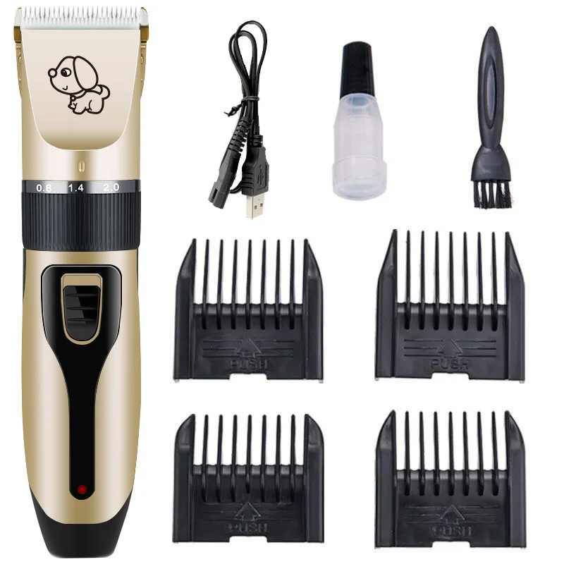 

Low Noise Pet Hair Trimmer Stainless Steel Electric Pet Shaver Hair Shaver for Cat Dog