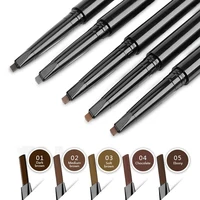 

Private Label Double Fine Ended Mineral Eyebrow Pencil Waterproof 5 Color with Brush