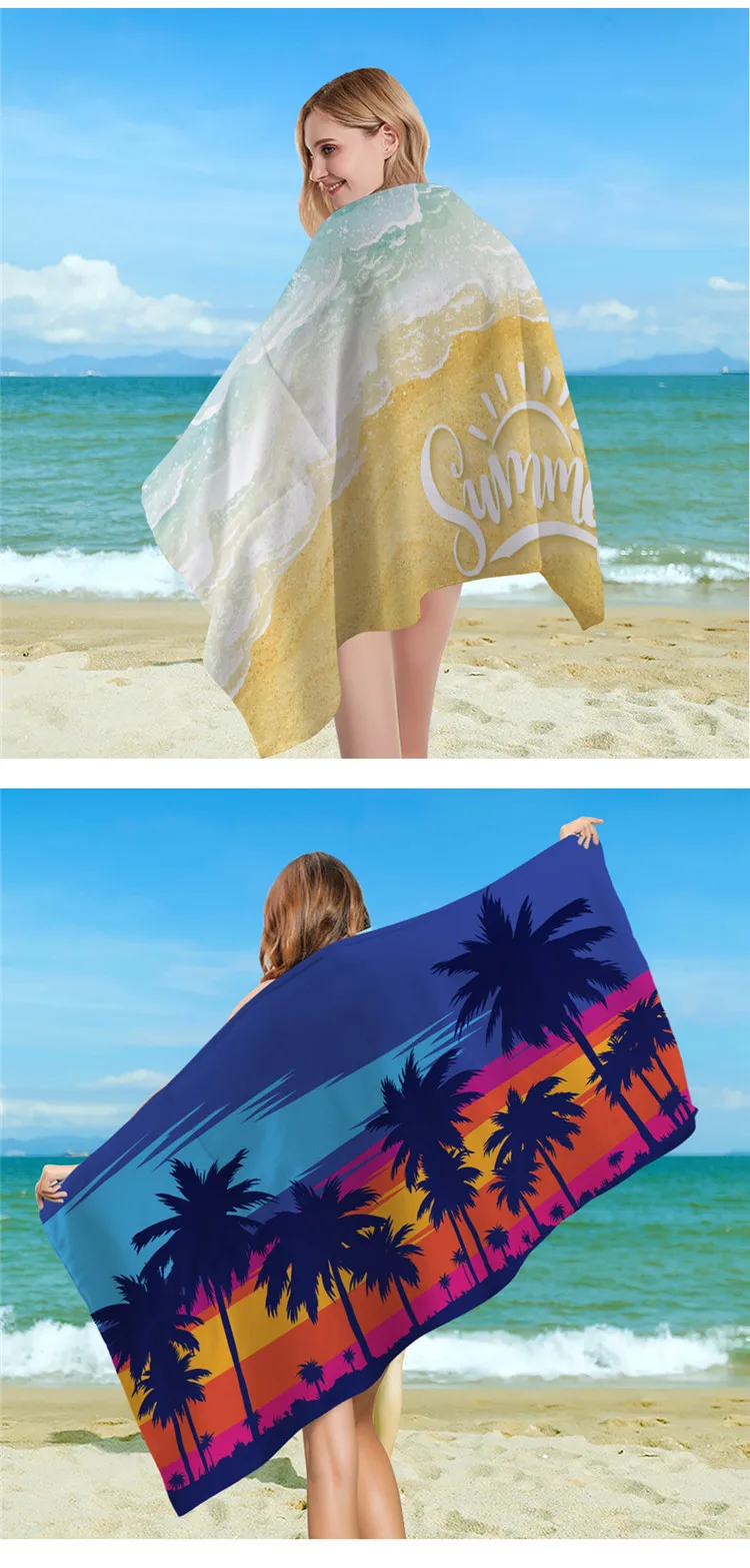 Wholesale Summer Beach Towel Backpack 2 In 1 Folding Custom Printing