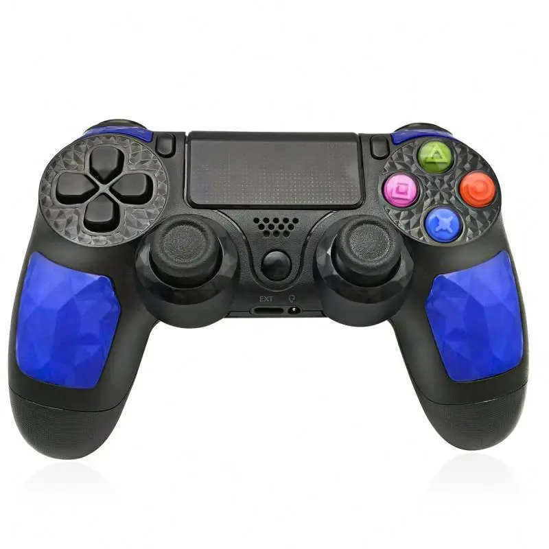 

PS4 wireless BT controller dual vibration solution stabilizes gamepad for PS4, Blue,black,red