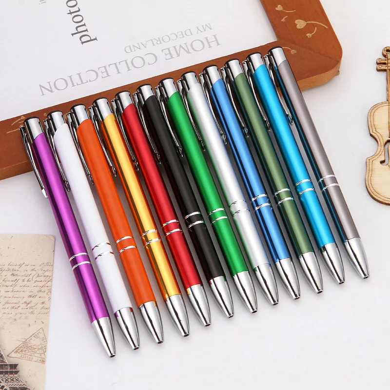 

Luxury Promotional Metal Ball Pen With Logo Customized Advertising Ballpoint Pen Engraving Personalized Gift Metal Ball Pen