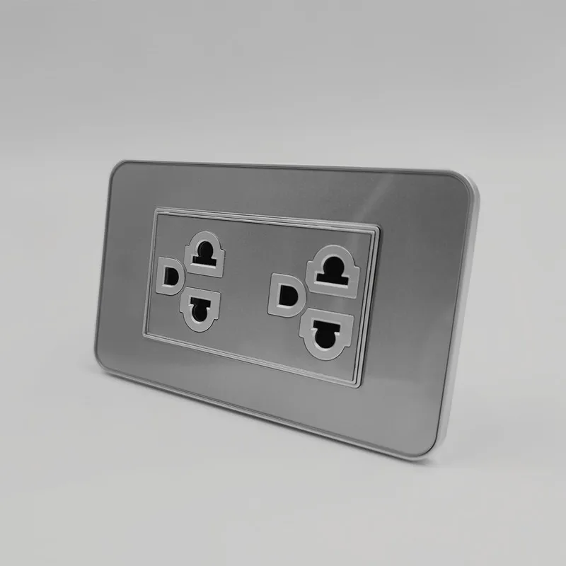 Hot Sell gray Thailand US Wall Outlet Socket Modular Switch Socket