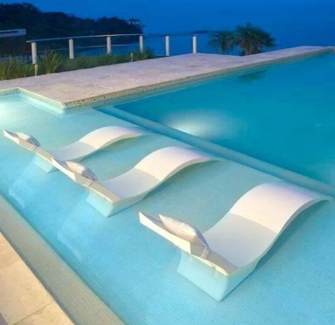 Plastic Recliner Chairs In-pool Used Ledge Chaise Lounge - Buy Ledge