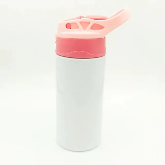 

New Design Insulated Baby Blank Sublimation stainless steel vacuum insulated Sippy Cup 350ml kid Water Bottle with straws, Customized color