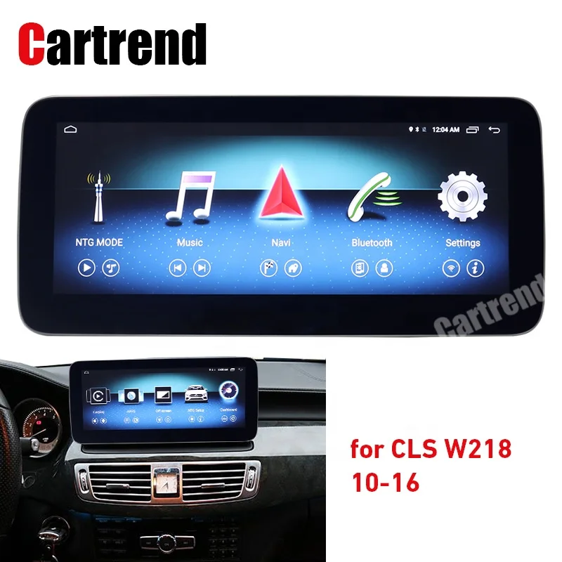 

W218 Android multimedia CLS Class touch screen round corner 10.25 monitor anti-glare Navigation display 4g ram GPS radio player