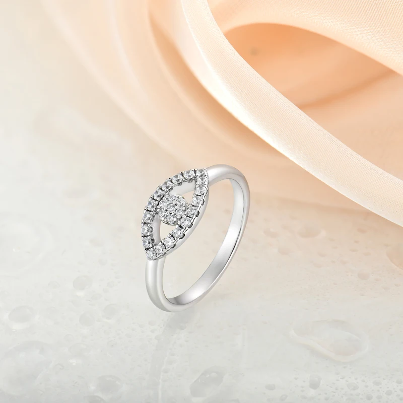 

wholesale evil white eyes ring luxury engagement fashion ring for women