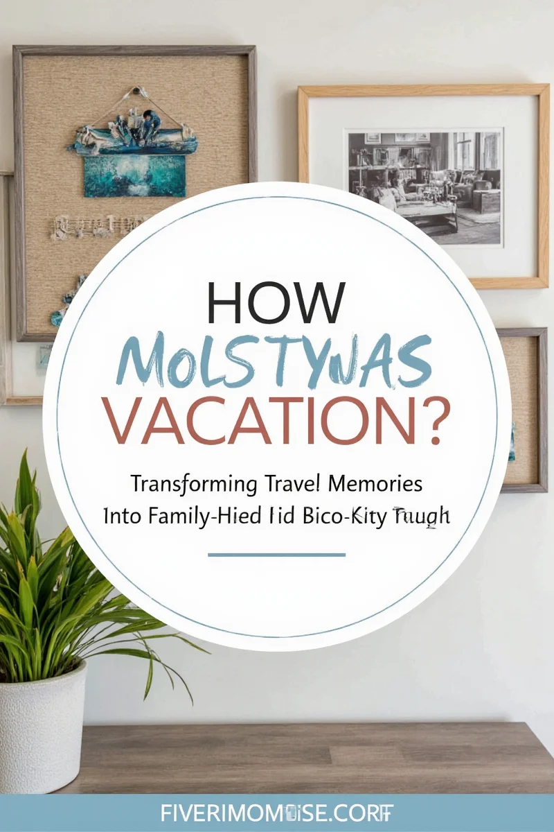 Vacation decor ideas using travel souvenirs in a living room setting.