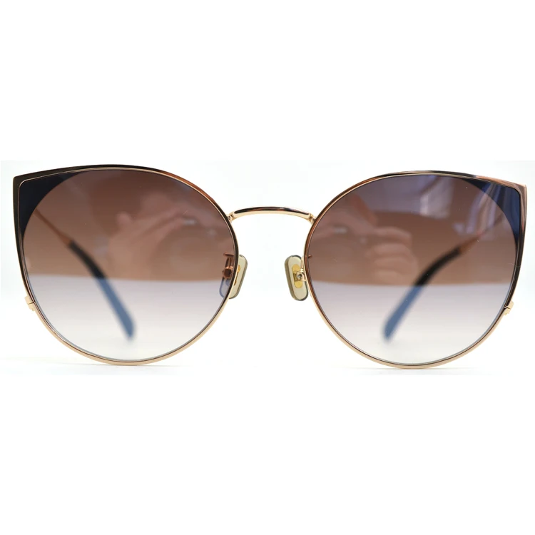 

New arrivals High Quality Nylon lens cat eye style luxury mirror summer sunglasses, Cunstomized