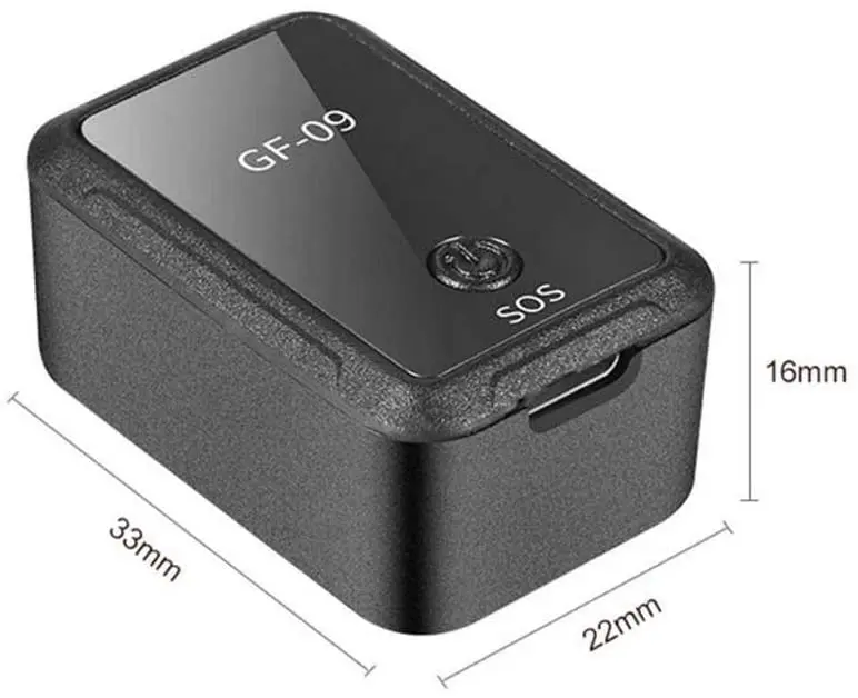 

Mini Global Real Time Wifi/LBS GSM/GPRS/GPS Tracker GF09 gps for Car Child Pet elder population, Black