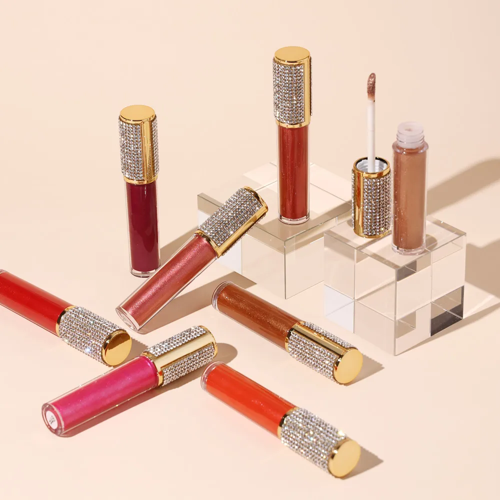 

Sexy Metal Liquid Lipstick Long-lasting Lip Gloss Metallic Matte Diamond Lid Lipgloss