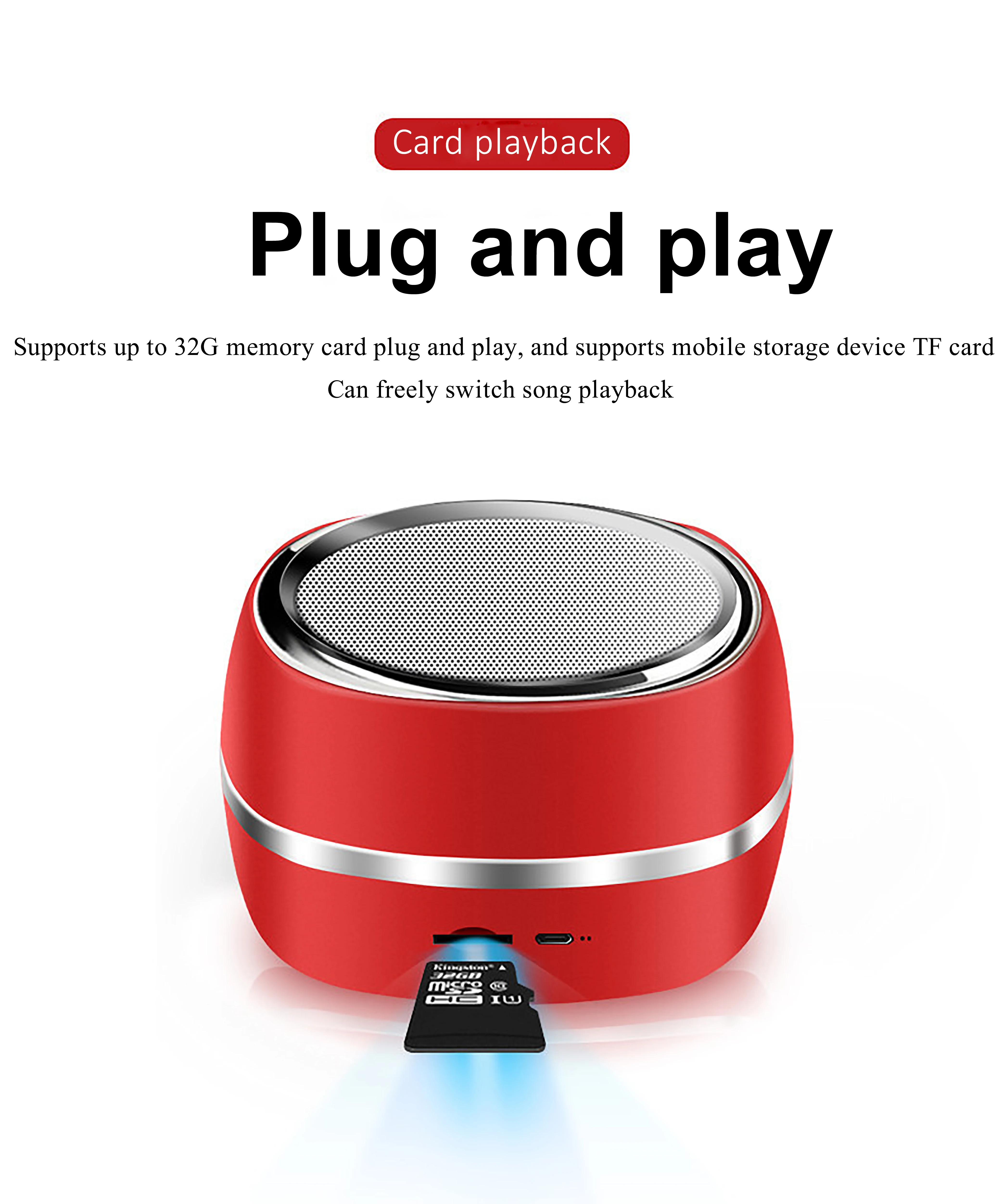 Bluetooth Wireless Portable Color Speaker For Seniors - ANKUX.COM