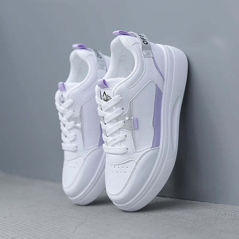 

8810 Fashion luxury designer white platform women ladies sneakers shoes