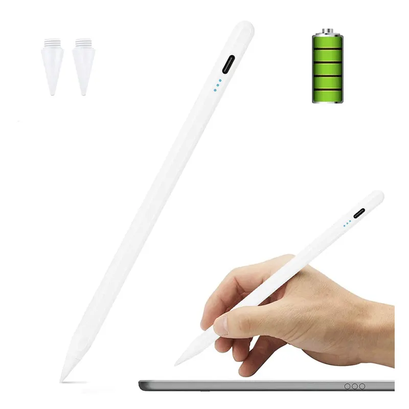

Palm Rejection Stylus Pen Screen Touch Pen for Apple iPad Pencil, White