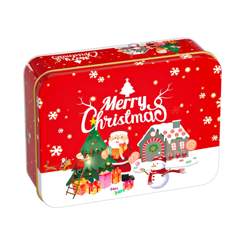 

Trending Products 2023 New Arrival s Christmas Product Rectangle Cookies Biscuit Candy Gift Box Packaging