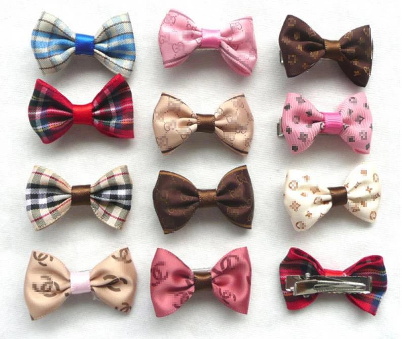

Popular Luxury Classic Pet Puppy Dog Hair Bows Hairpin Pet Hair Accessories