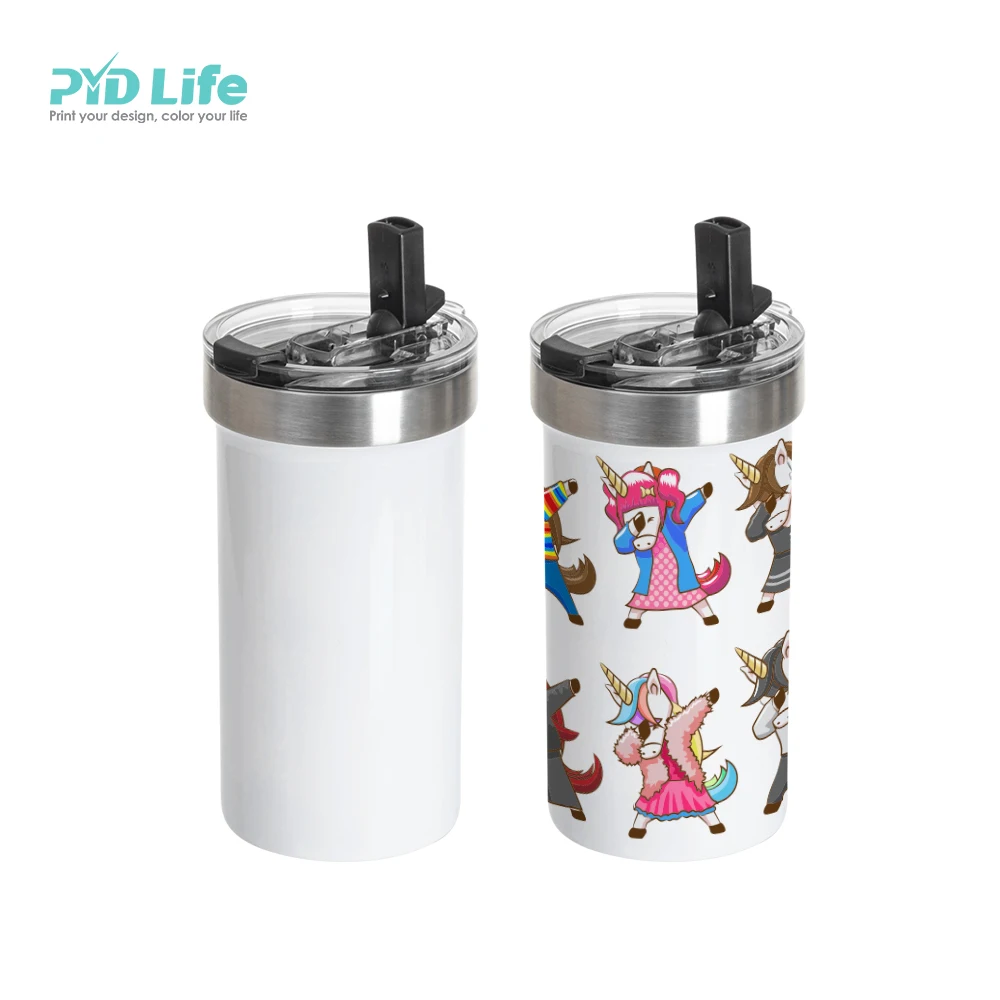 

PYD Life RTS 22 oz 650 ml Straight Stainless Steel Sports Water Bottle Sublimation Travel Tumbler with Flip Lid