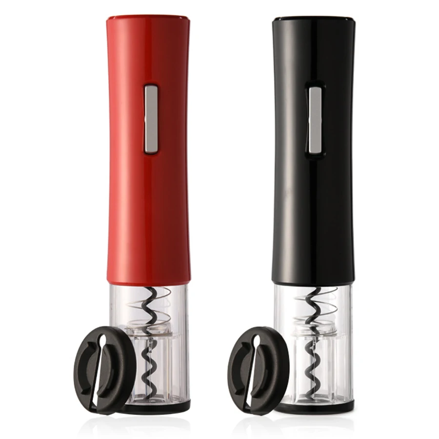 

Drop shipping Cheap price ABS Electric wine opener and cork screw wine bottle opener for waiter, Bright red or black