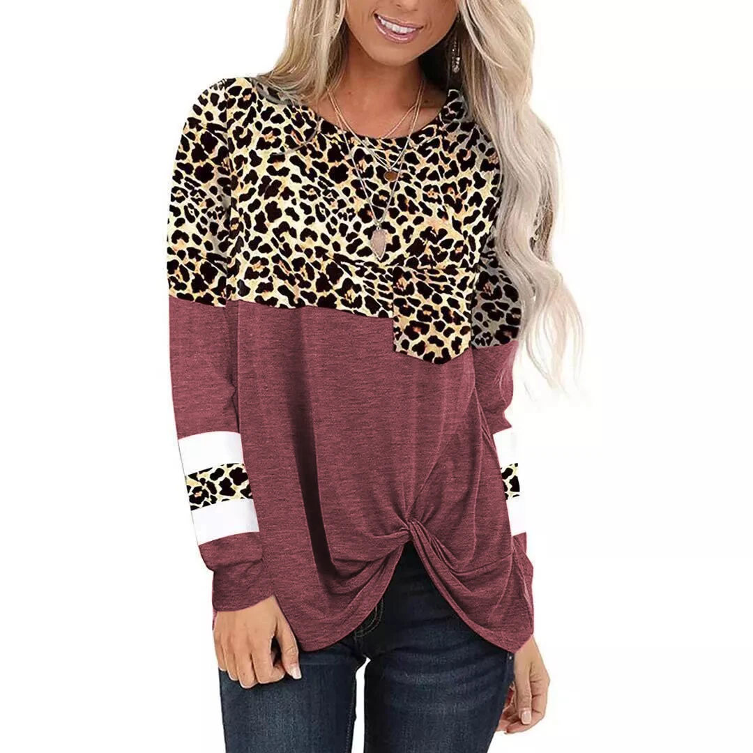 

Women's Comfy Casual Twist Knot Tunics Tops Blouses T Shirts