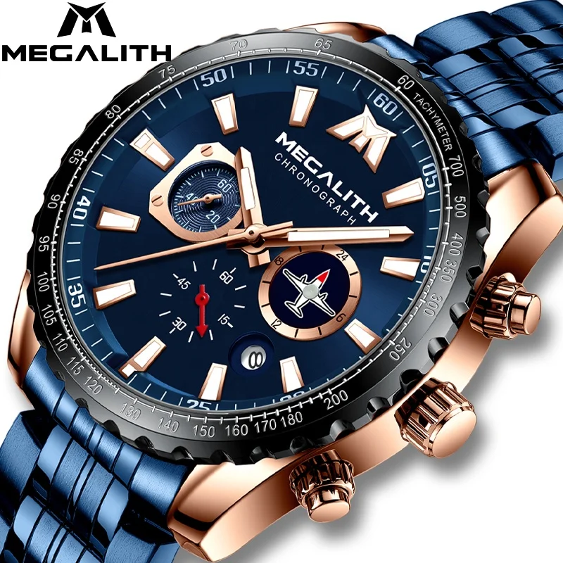 

Factory Brand Wristwatches Relogio Masculino New Military Chronograph Water Resistant Quartz Watches Men Wrist