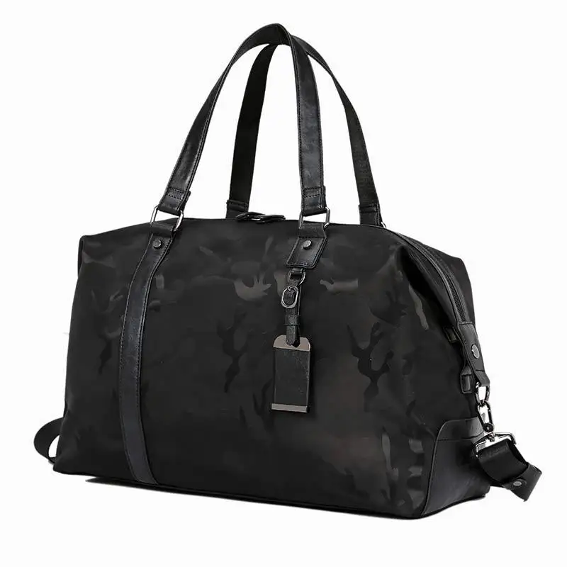 

V356 Korean fashion casual nylon gym travel bag camouflage duffle bags