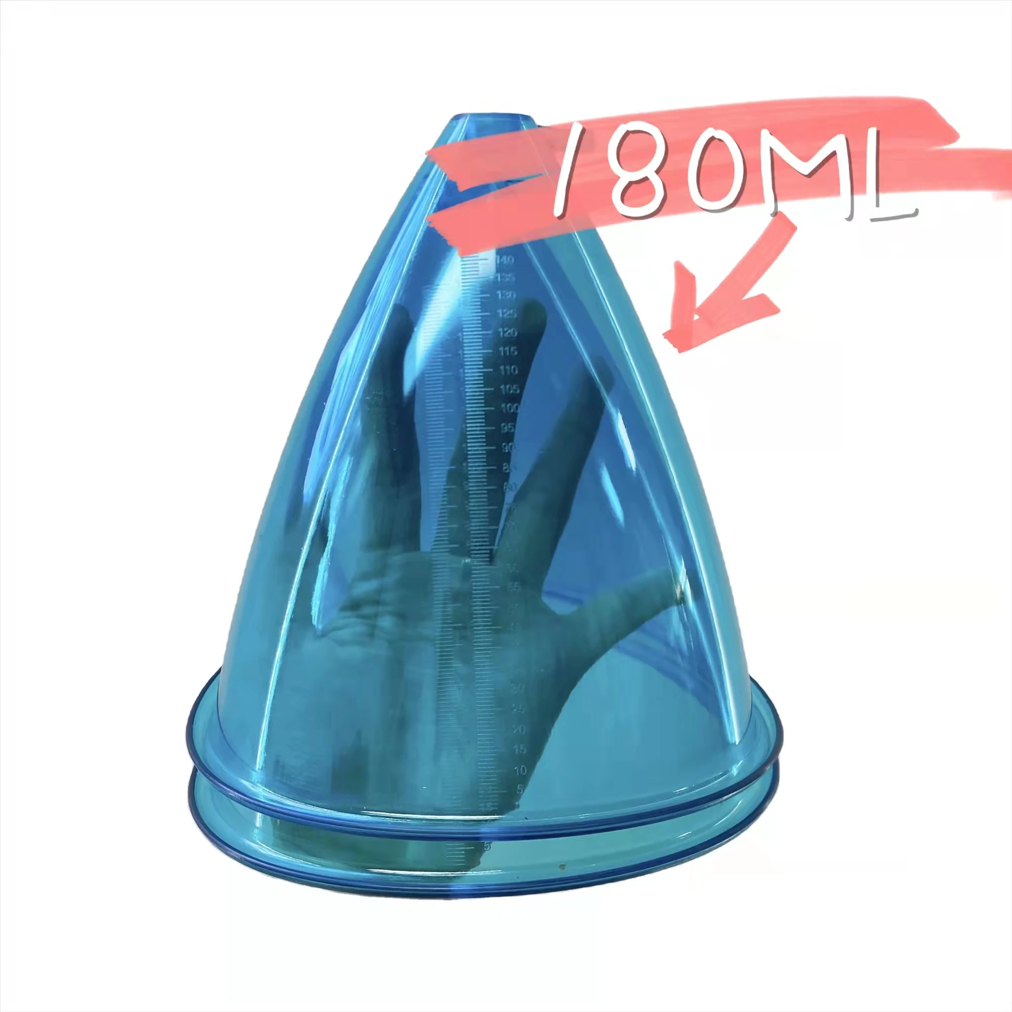 

180ml XXXL 21CM 150ML XL Large Diameter 18.5cm Vacuum Therapy Cups for Breast Enlargement and Butt Lifting Vacuum Suction Cups, Blue