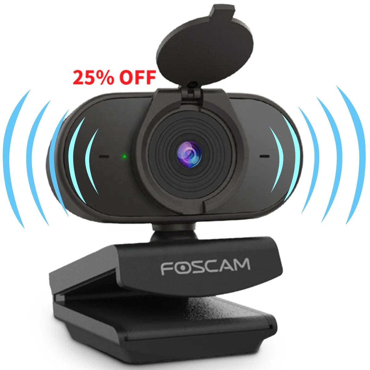 

Foscam W25 OEM ODM webcam 1080p pc camera with microphone webcam privacy cover