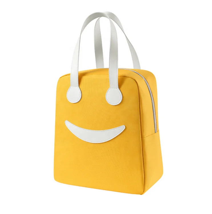 

Recycled Reusable Insulated Lunch Bag For Kids Travel Portable School Lunch Bag Child, Yellow, black,grey, blue, red