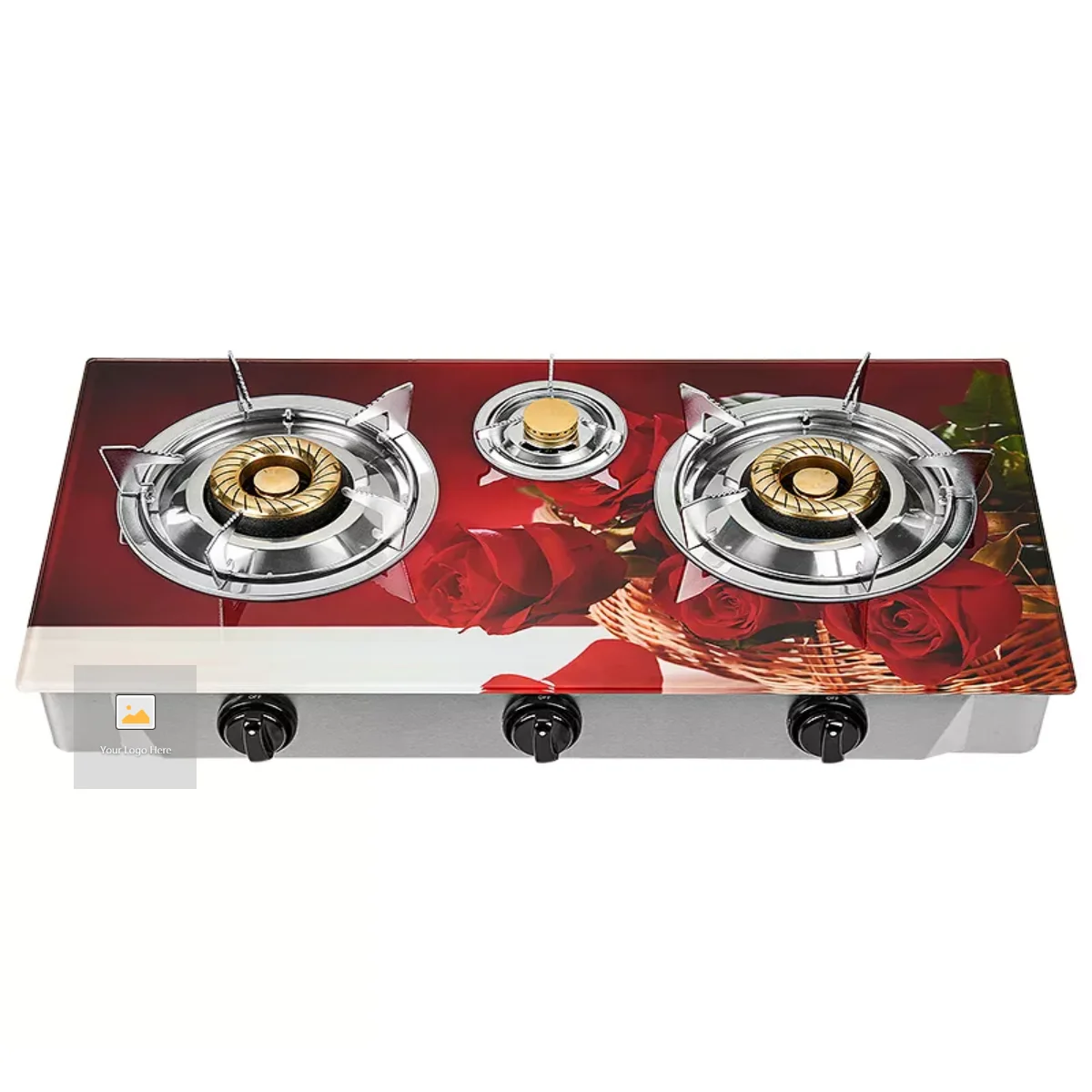three burner glass top gas stove price