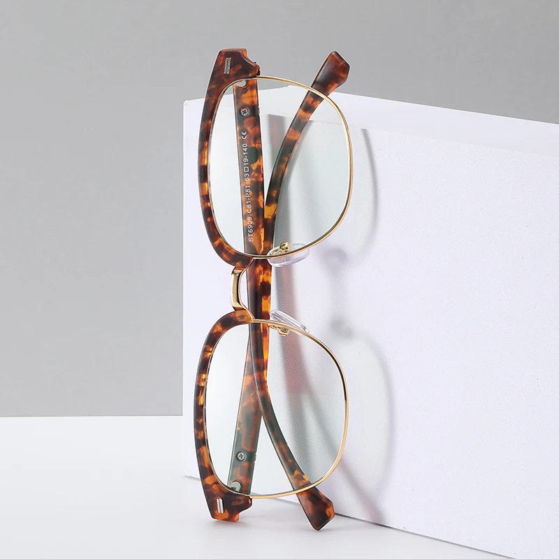 

DCOPTICAL 2021 vintage fashion browline tr90 metal anti blocking blue light glasses computer eyewear glasses