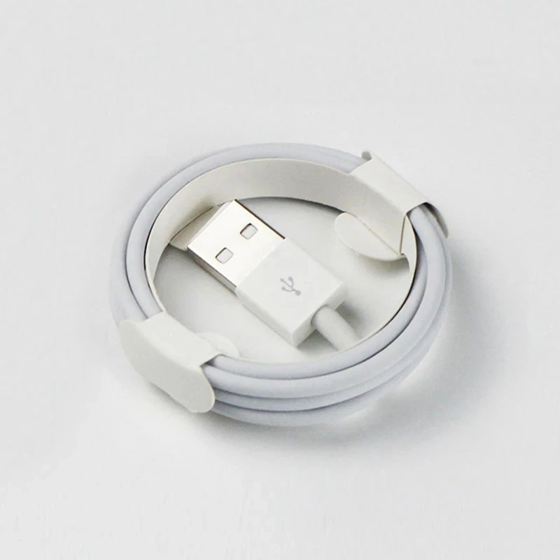 

Data USB Cable for iPhone Fast Charger Charging Cable For iPhone 7 8 Plus X XS Max XR 5 5S SE 6 6S Plus Charger Wire For iPad C, White