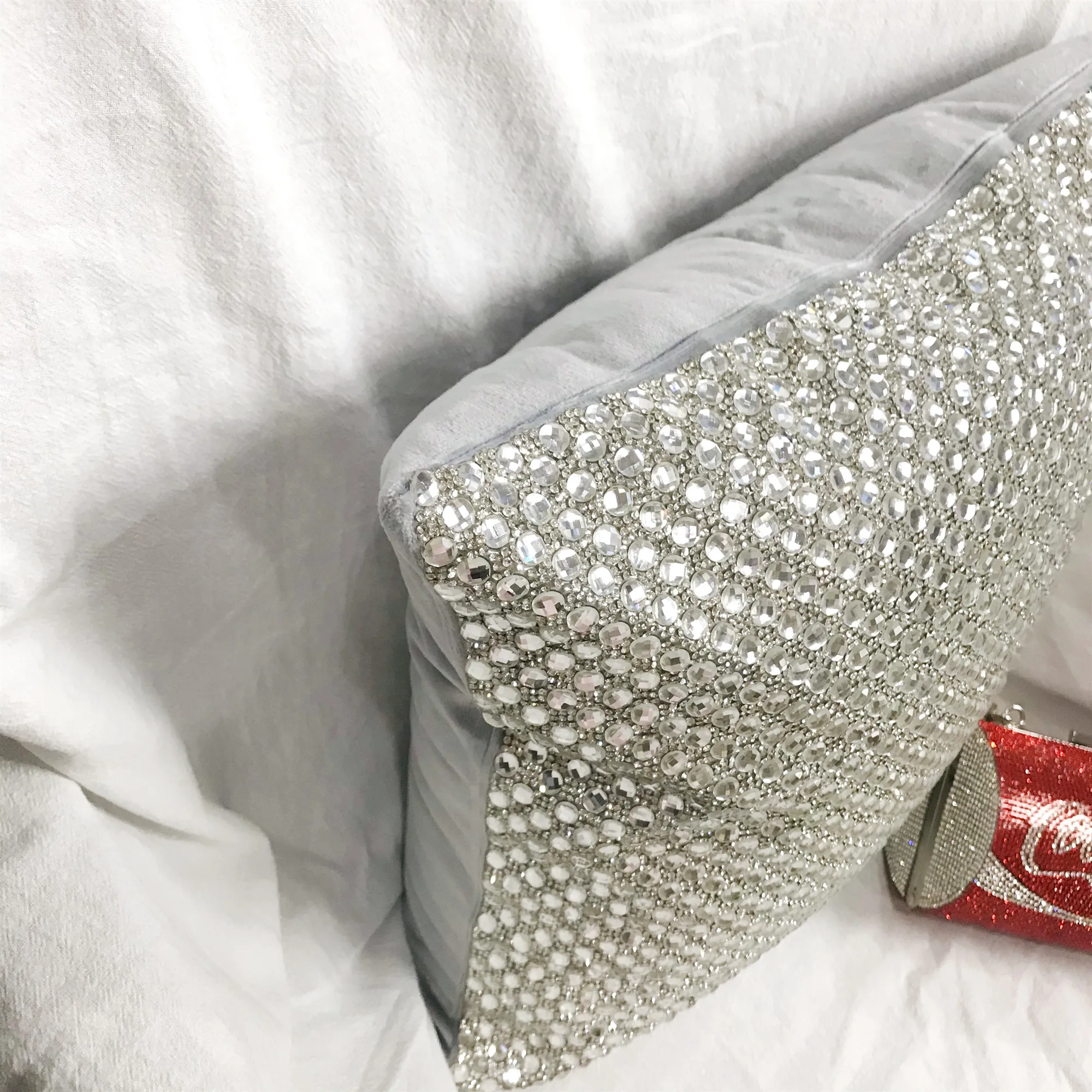 Bling Pillow Case Customer Design Pillow Cover Home Decorations Rhinestone Cushion Cover Buy