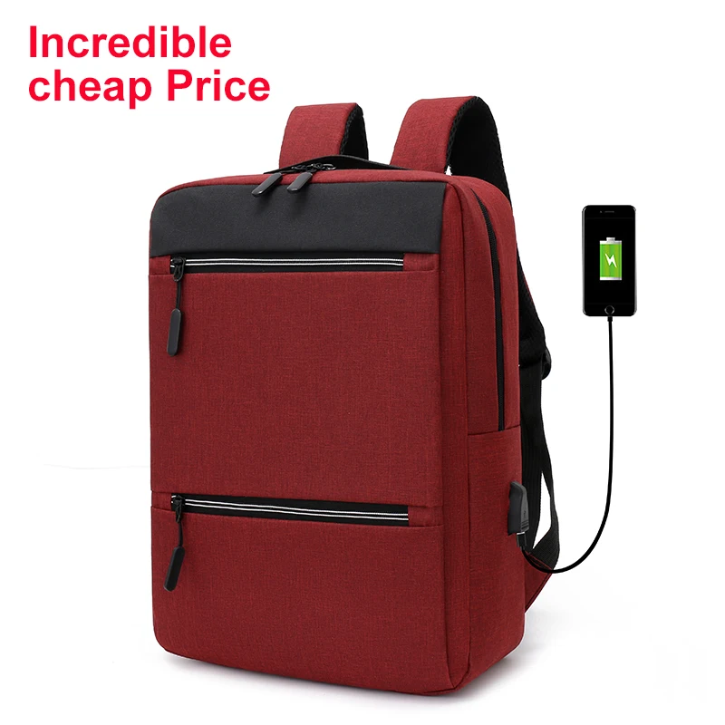 

Factory price laptop USB charging business backpack laptop backpack, Customized color