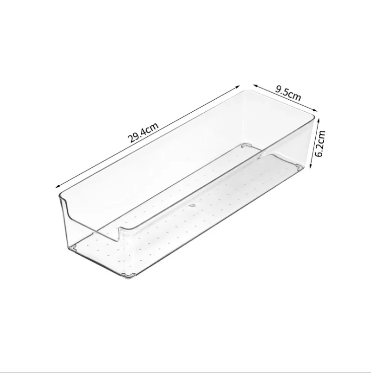 

Mini Square Plastic PET Free Transparent U-shaped Open Top Cosmetic Containers