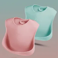 

Wholesale Waterproof Easily Wipe Clean Silicone Baby Bib for Babies and Toddlers