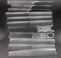 

Y6 Series 12 Sizes Factory Direct Sale ABS Transparent Comb Antistatic Cutting Comb Hair With Pin Tail