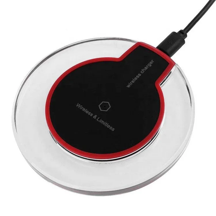

wireless charger draadloos laden telefon tutucu cargador inalambrico 5w portable charger for iphone Samsung, Black/white