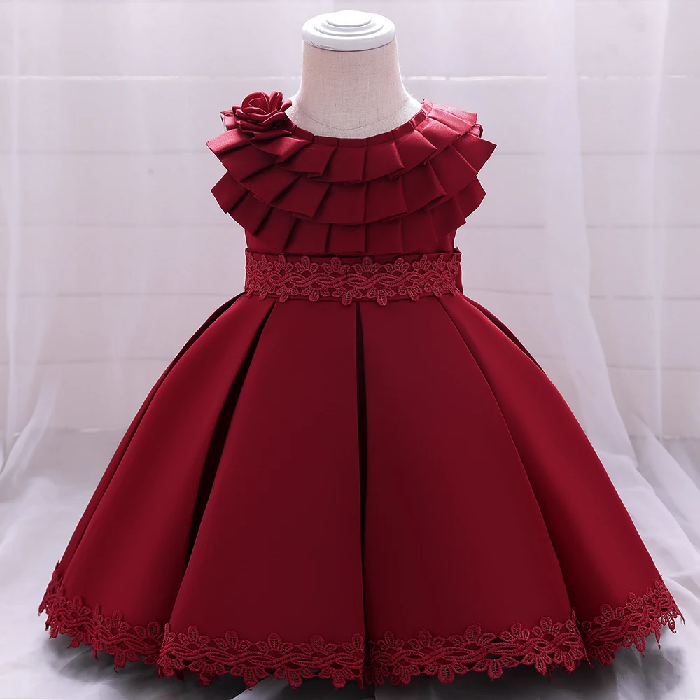 

Kids Toddler Clothes Baby Girls Fancy Frock Child Flower Birthday Party Dress L1976XZ