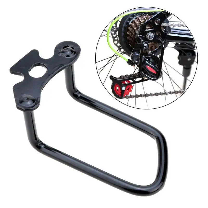 

1 Pc Bicycle Cycling Rear Gear Derailleur Protector Guard Gear Guard Protector Cover Iron Frame For Outdoor Cycling Accessories, Customized color